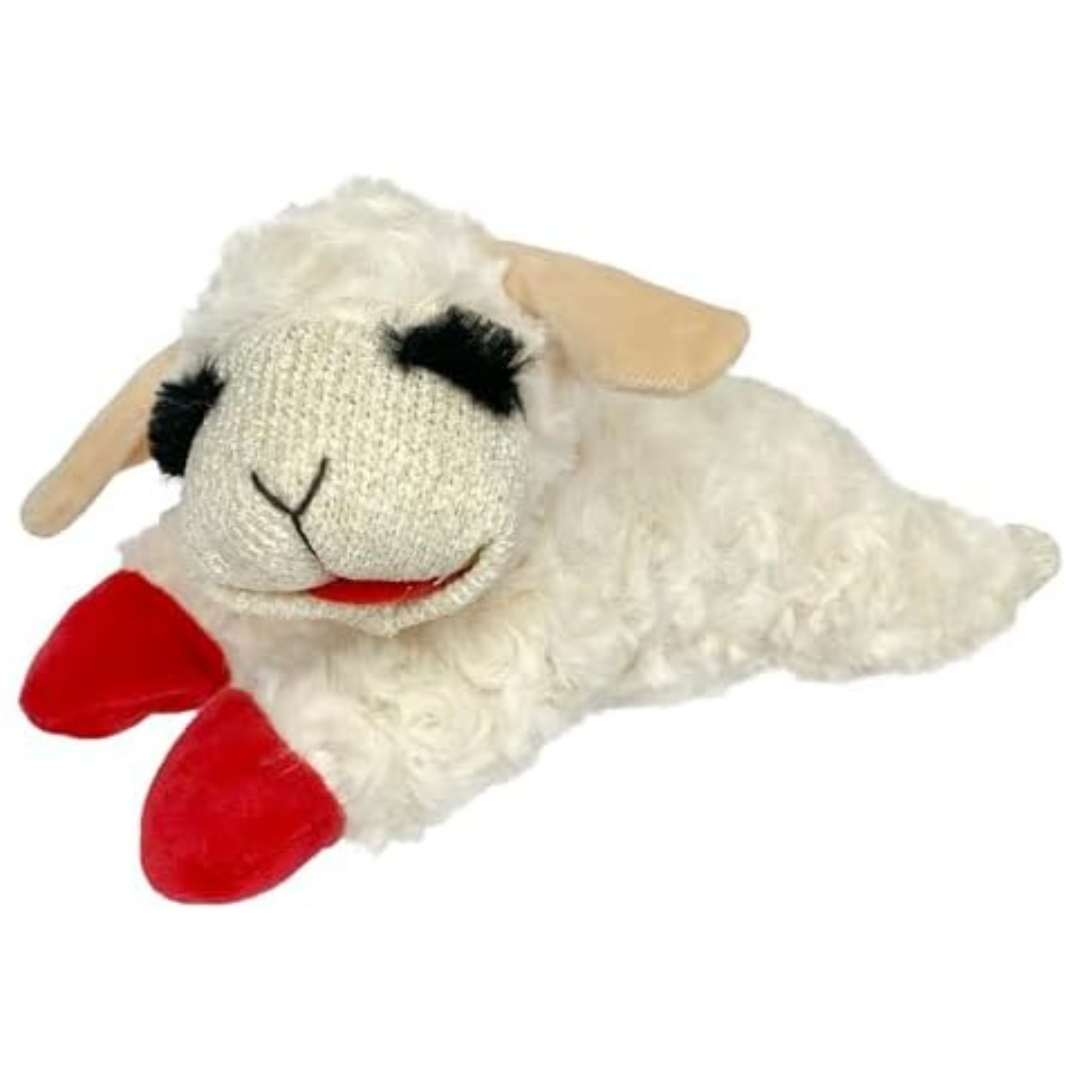 Multipet 10" Plush Dog Toy with Squeaker (Lambchop)