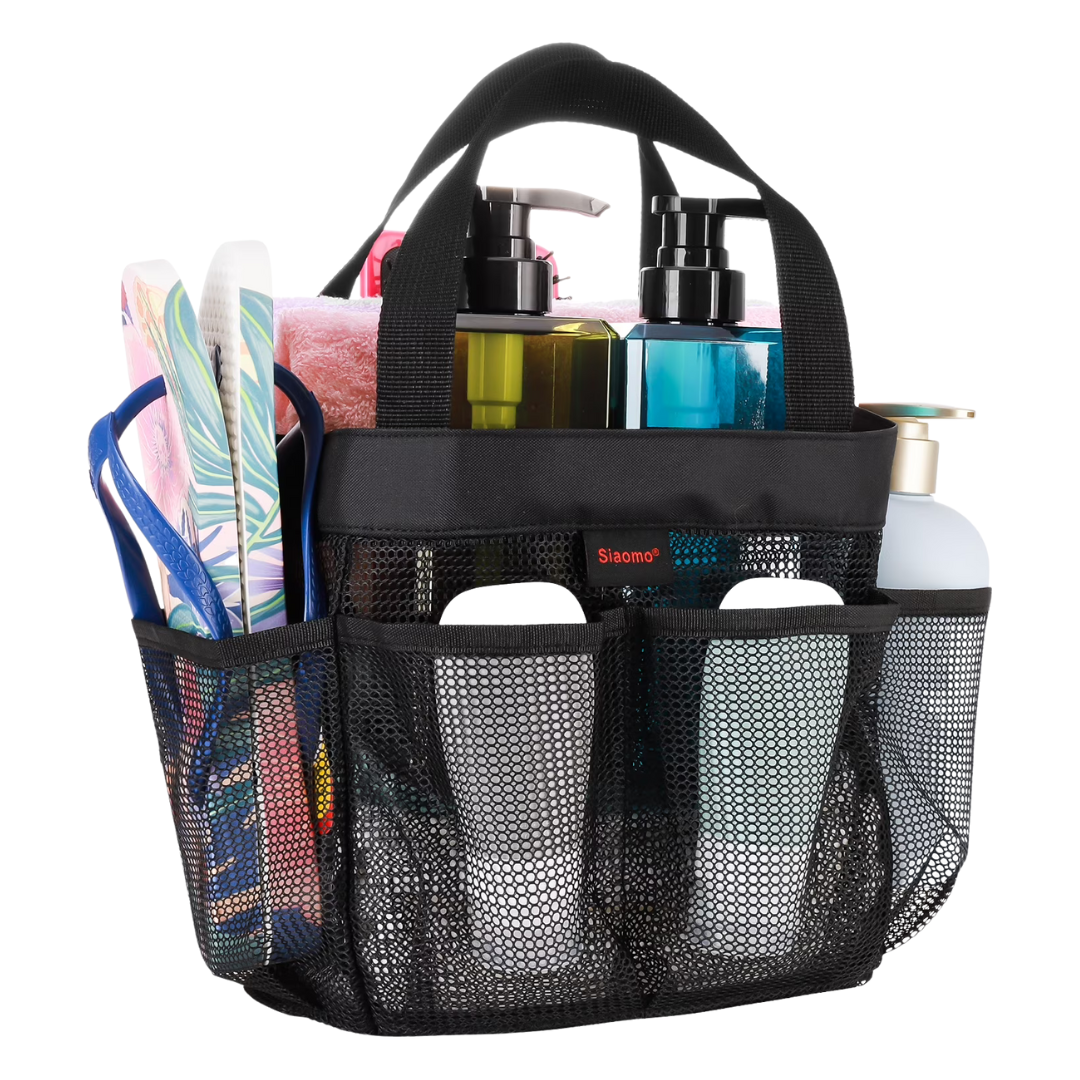 Siaomo Natural Mesh Hanging Shower Caddy (5 Colors)