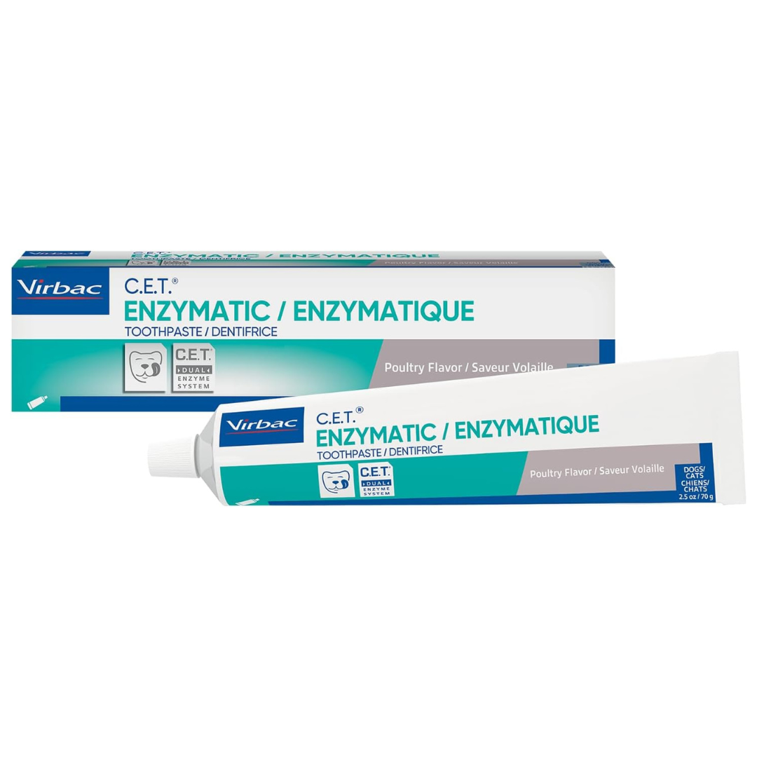 2.5oz. Virbac C.E.T. Enzymatic Pet Dental Care Toothpaste (Various Flavor)
