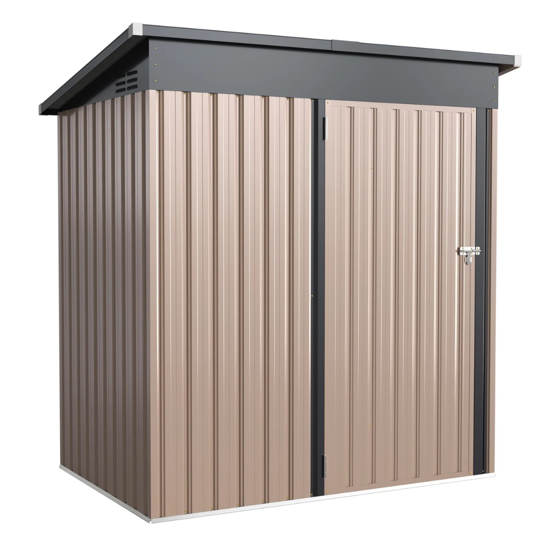 5ft x 3ft Outdoor Storage Shed W/ Sliding Roof & Lockable Door