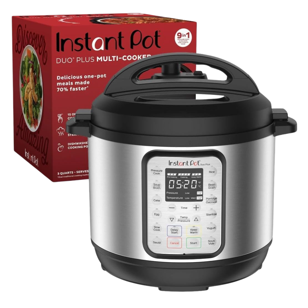 6-Qt Instant Pot Duo Plus 9-in-1 Electric Pressure Cooker