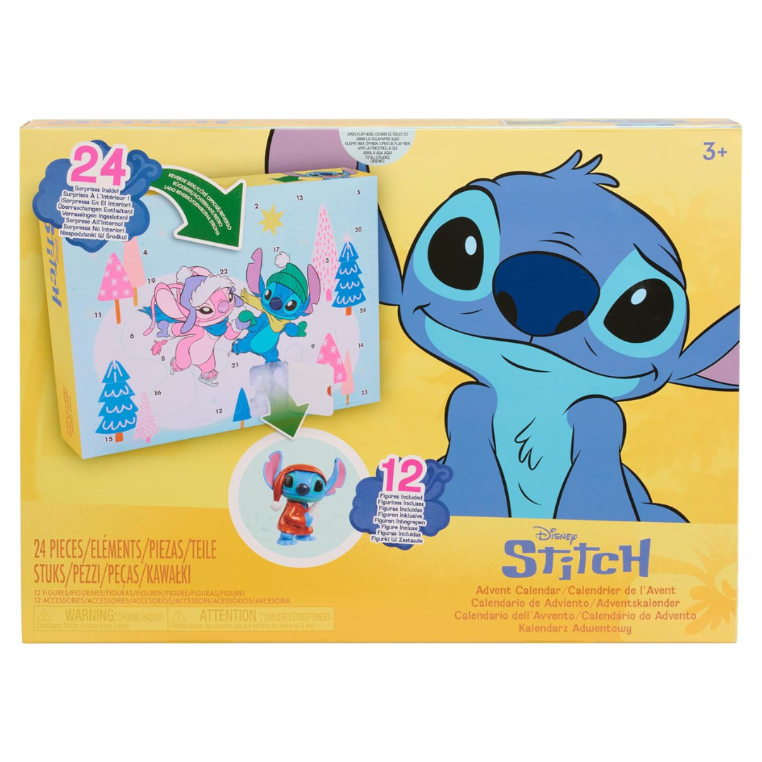 24-Piece Disney Stitch Advent Calendar Collectible Figurines Kids Toys