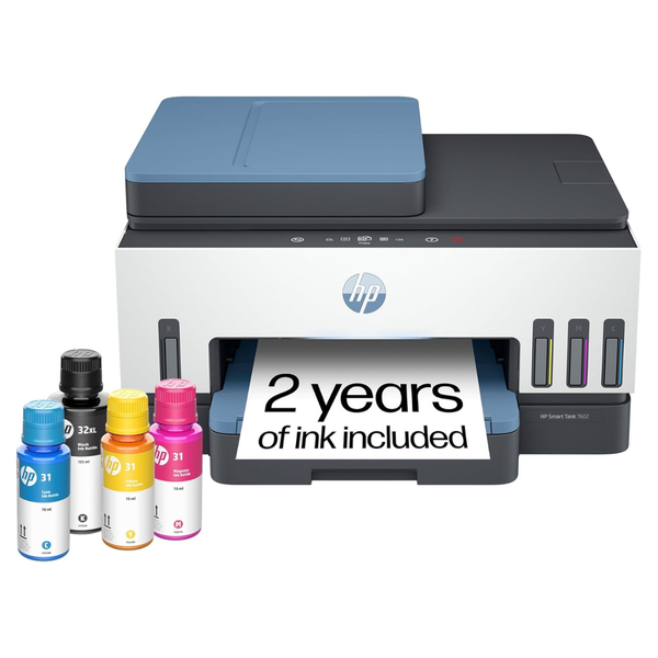 HP Smart Tank 7602 Wireless Color Thermal Inkjet 3-in-1 Printer