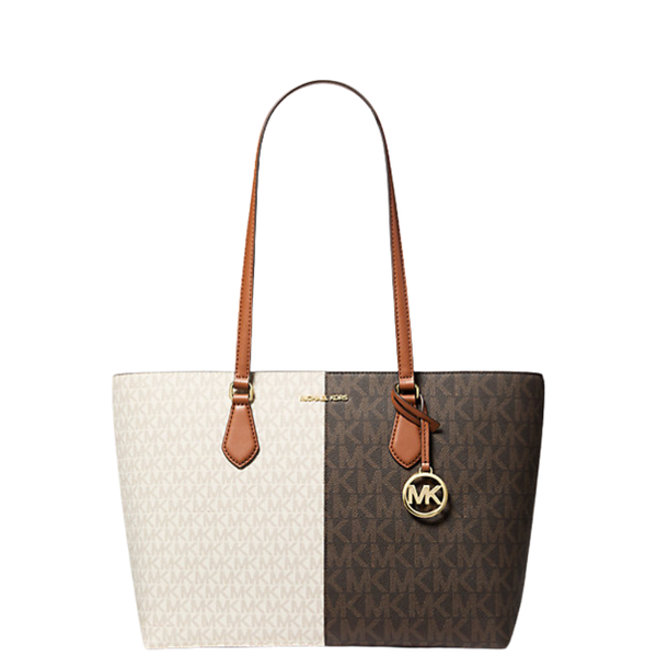 Michael Kors Outlet Sheila Large Signature Logo Tote Bag