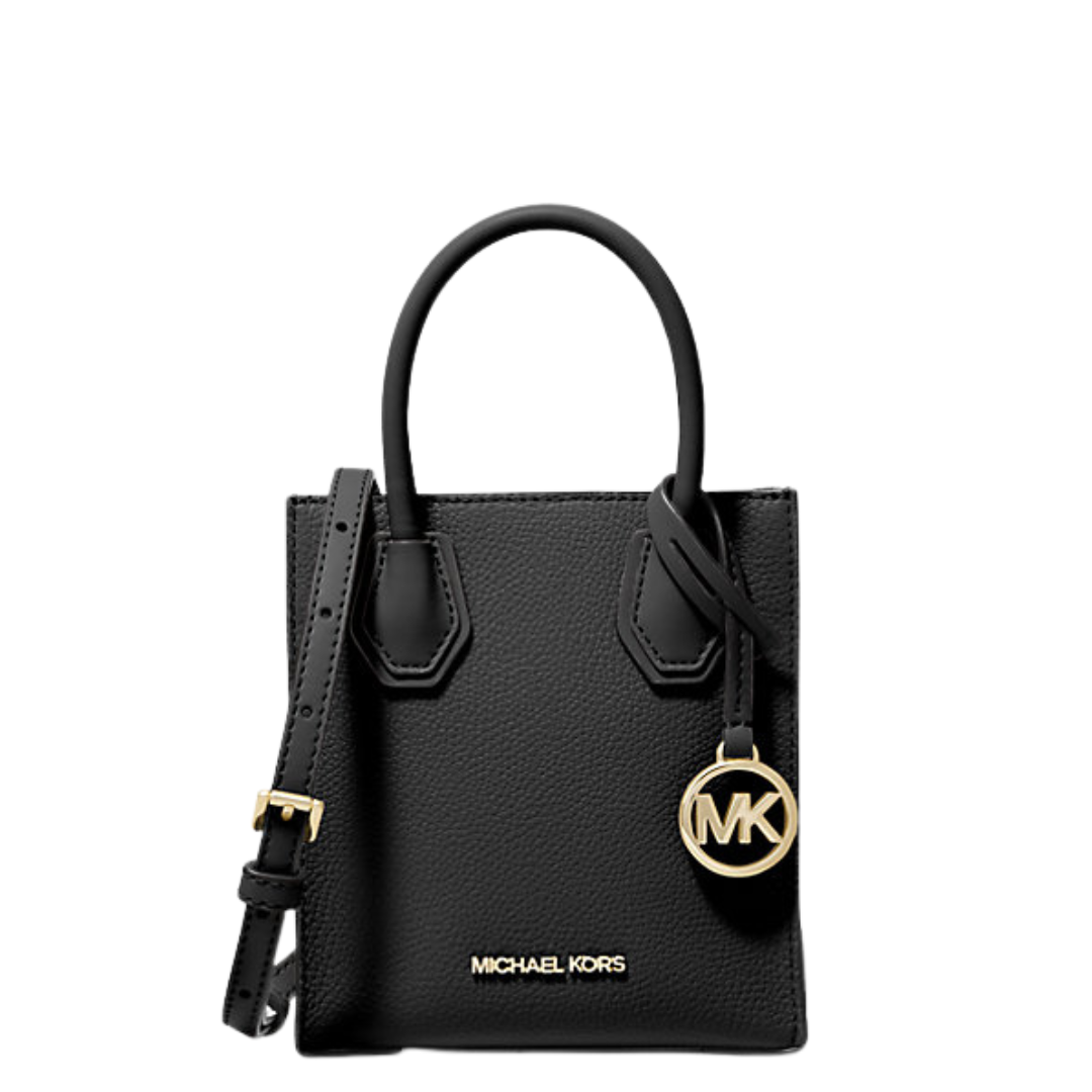 Michael Kors Outlet Mercer Pebbled Leather Crossbody Bag