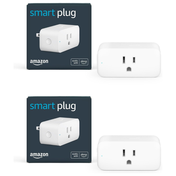 2-Pack Amazon Smart Plug Works With Alexa Simple Setup