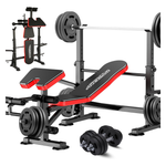 6-in-1 660lbsAdjustable Workout Weight Bench Set