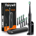 Fairywill D7s Sonic Electric Toothbrush With 8 Brush Heads (5 Colors)
