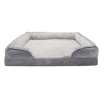 Furhaven Memory Foam Pet Bed W/ Removable Bolsters & Washable Cover