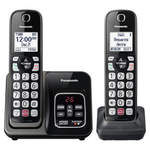 Panasonic Cordless Expandable Phone With 2 Handset & Answering Machine