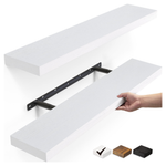 2-Pack Ophanie 22.5" Wall Mounted Wood Floating Shelves (3 Colors)