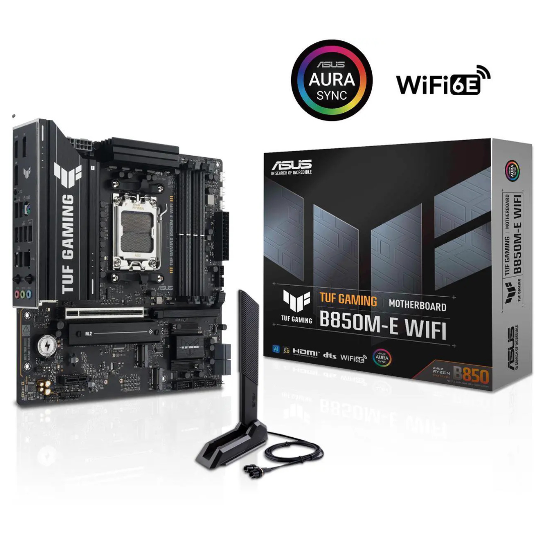 Asus TUF GAMING B850M-E WIFI AMD B850 Motherboard + Team Group 16GB Memory