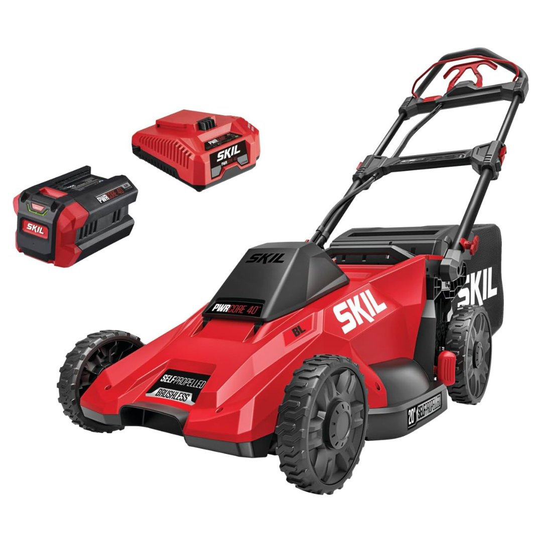 SKIL PWR CORE 40V 20" Lawn Mower With 6Ah Battery & Charger