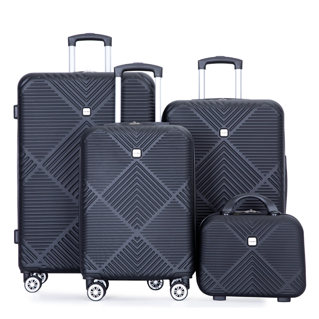 4-Piece Tripcomp Suitcase Set With Spinner Wheels (6 Colors)