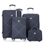 4-Piece Tripcomp Suitcase Set With Spinner Wheels (6 Colors)