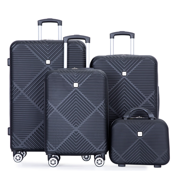 4-Piece Tripcomp Suitcase Set With Spinner Wheels (6 Colors)