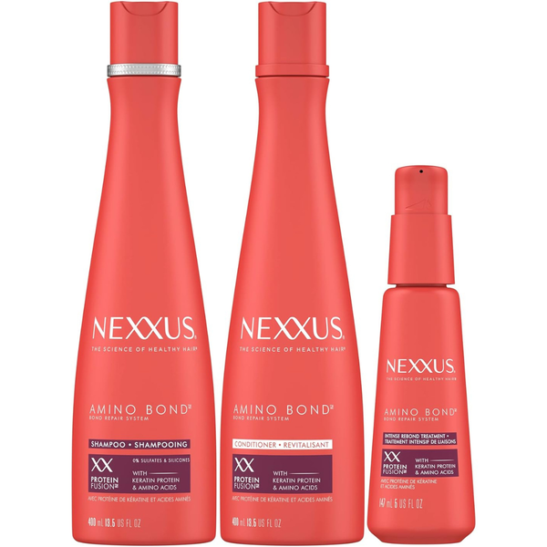 3-Pack Nexxus Bond Repair Shampoo Conditioner & Rebond Treatment