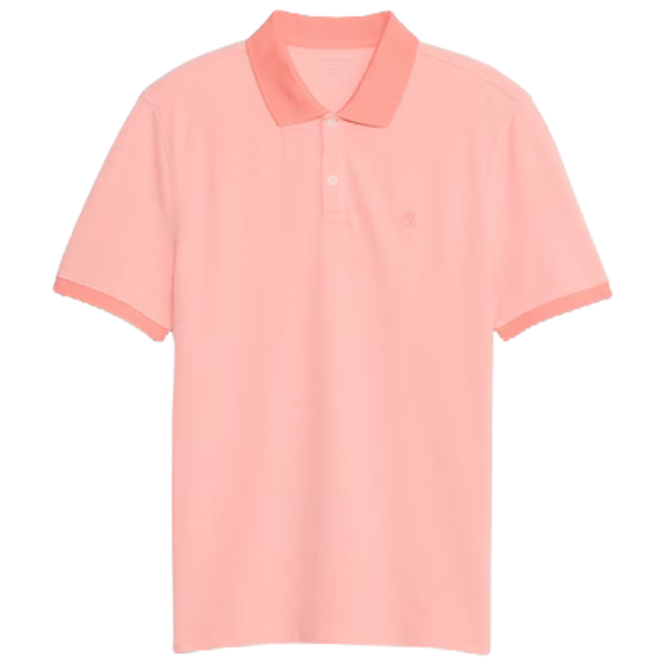 Banana Republic Factory Men's Cotton Pique Polo (Tomato Paste)