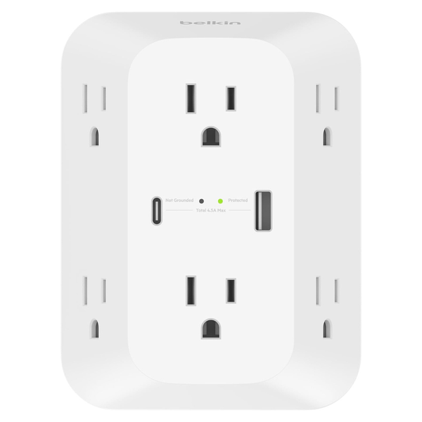 Belkin 6-Outlet Surge Protector Power Strip W/ USB-A And USB-C PD [Used - Like New]