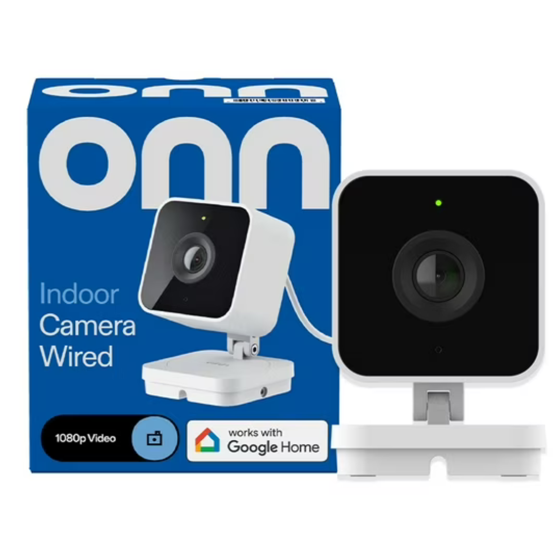 Onn 1080p HDR Indoor Wired Video Camera