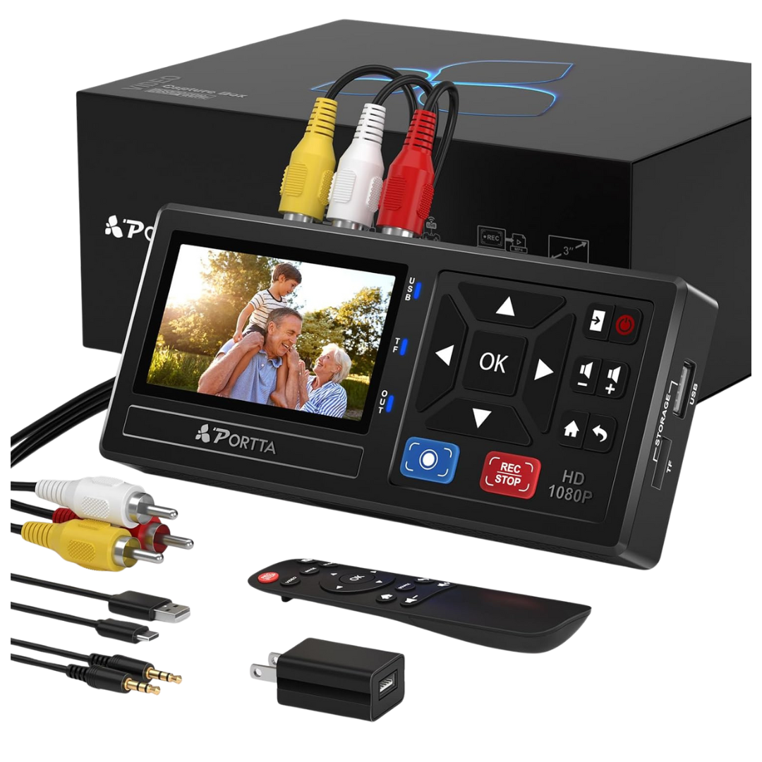 Portta VHS to Digital Converter With Remote