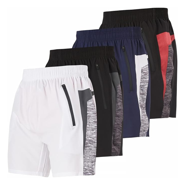 4-Pack Ultra Performance Men's Workout Gym Short