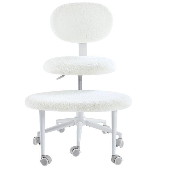 Pinmoco Fleece Fabric Ergonomic Cross Legged Swivel Chair (4 colors)