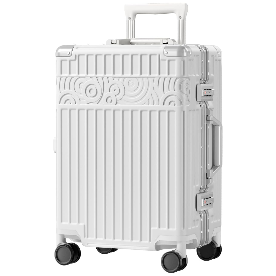 20'' Zipperless Aluminum Frame PC+ABS Hard Shell Carry On Luggage (2 colors)