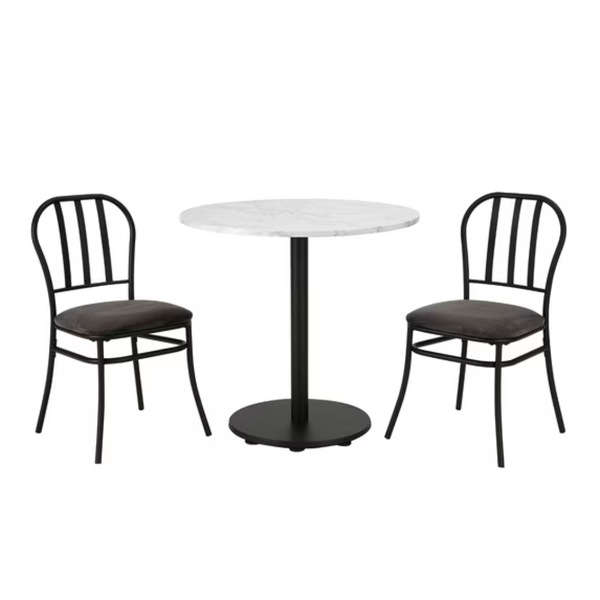 Mainstays 3-Piece Marble Table Top Indoor Dining Bistro Set