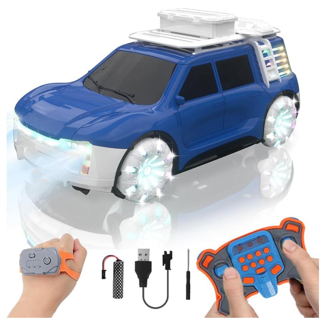 2.4GHz Remote Control Drift RC Stunt Car Toy w/ Light Spray