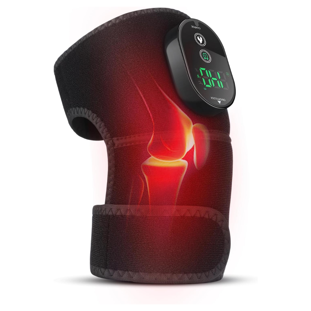 3-in-1 Rechargeable Cordless Heated Knee Brace for Pain Relief