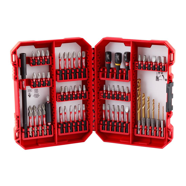 60-Pieces Milwaukee Shockwave Bit and Drill Bit Kit
