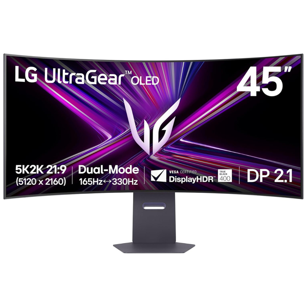 45" LG Ultragear 5K2K WUHD Curved 165Hz 0.03ms HDR OLED Freesync and G-SYNC Compatible Gaming Monitor