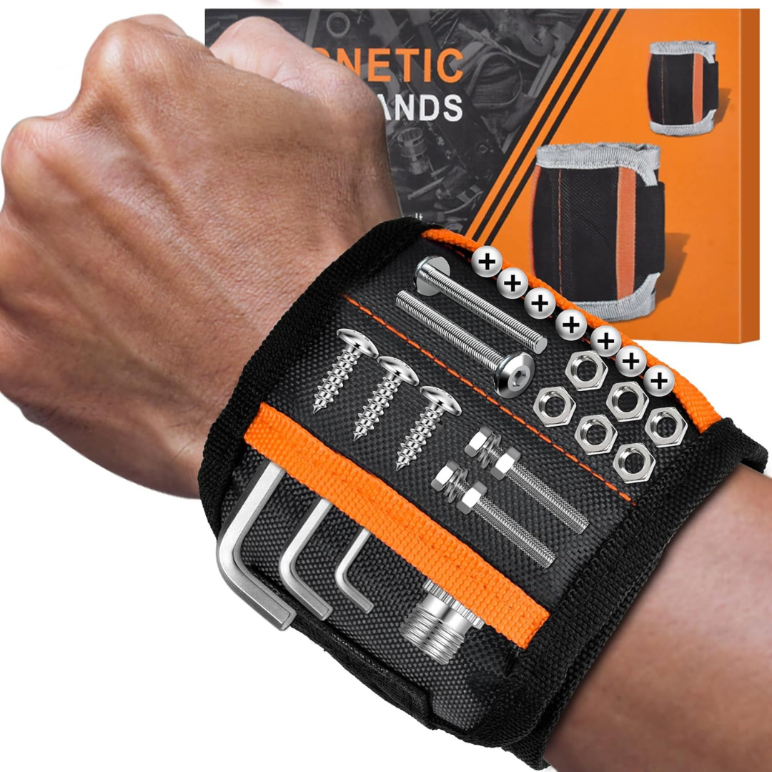 Magnetic Tool Wristband with 15 Extra-Strong Magnets
