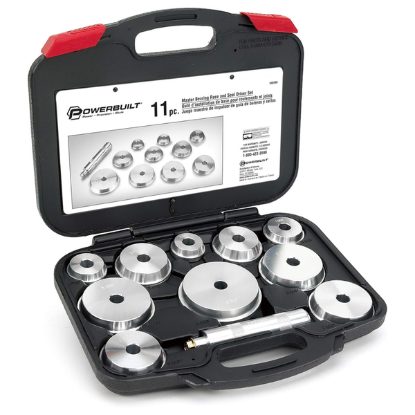 11-Piece Powerbuilt Master Bearing Race & Seal Driver Tool Set