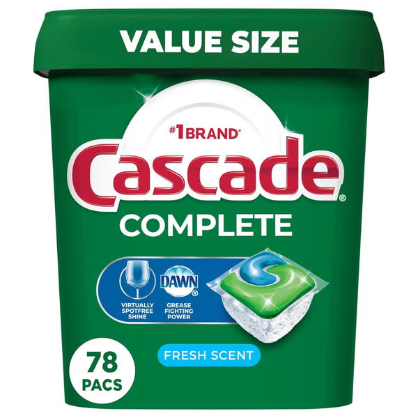 78-Count Cascade Complete Dishwasher Detergent Pods (40.09 oz, Fresh Scent)
