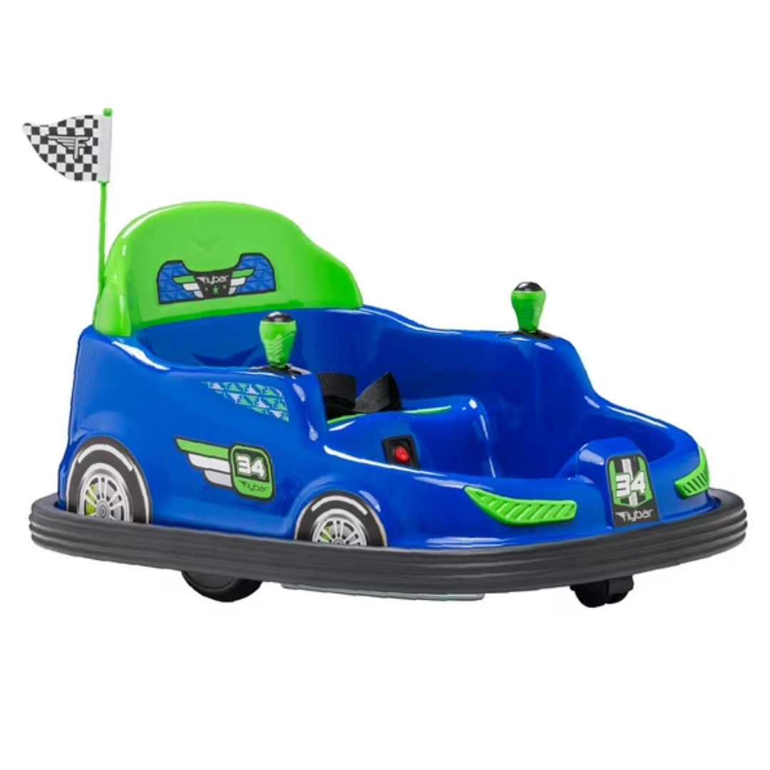 Kid Trax 6V Bumper Car 360º Spin Ride-On Toy With LED Lights