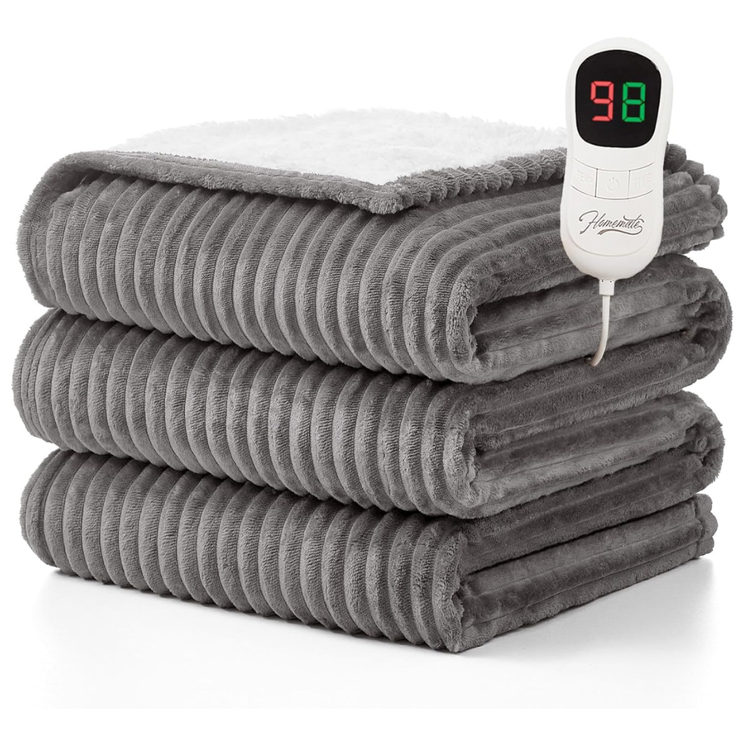 50" x 60" Homemate Electric Throw Heated Blanket