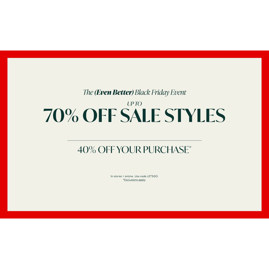 Black Friday Event: Extra 50% Off On Sale Styles At Madewell