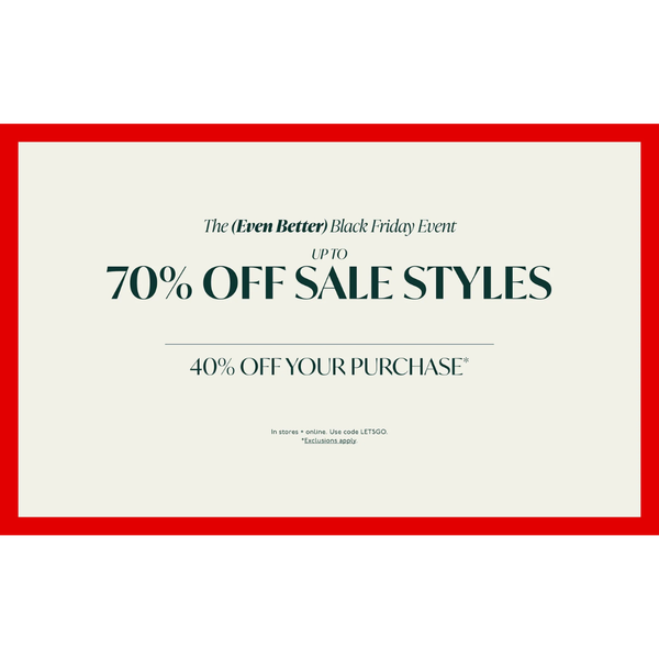 Black Friday Event: Extra 50% Off On Sale Styles At Madewell