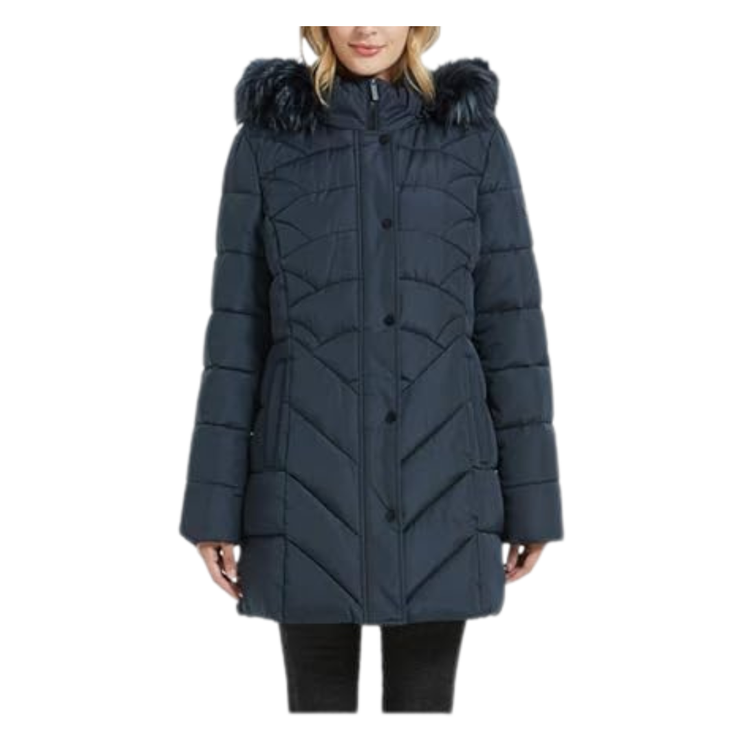 Women's Down Alternative Stylish Hooded Cotton Coat