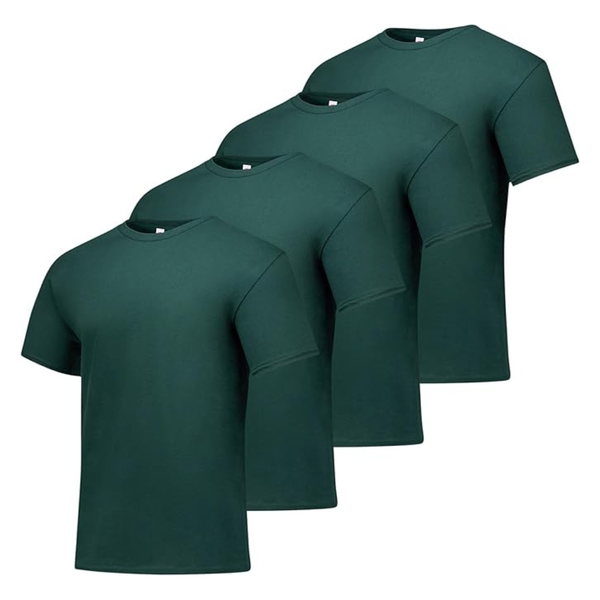 4-Pack Hanes Men's Short Sleeve Essentials Crewneck Cotton T-Shirt (S-3XL)