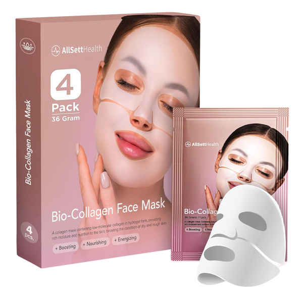 4-Pack AllSett Health Bio Collagen Face Mask
