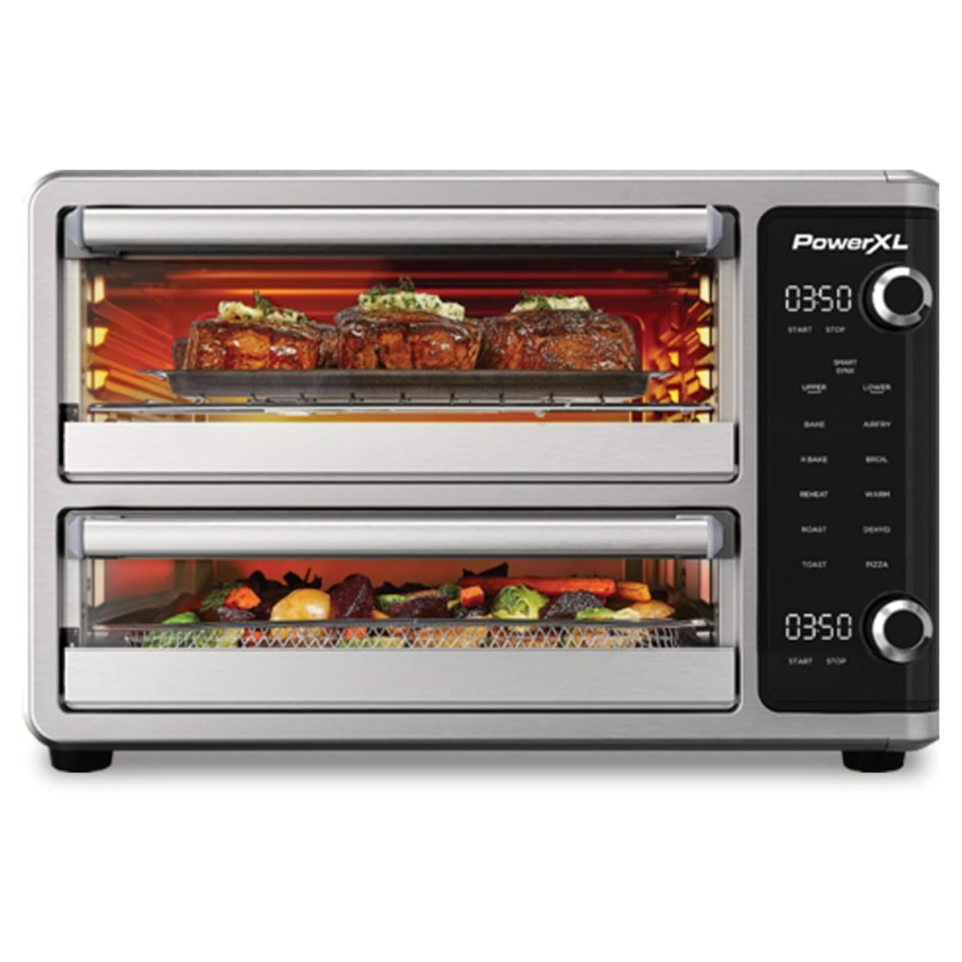 25QT PowerXL Smartsynx Dual Door Air Fryer Oven (Stainless Steel)
