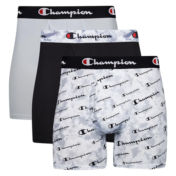3-Pack Champion Men's Total Support Boxer Briefs