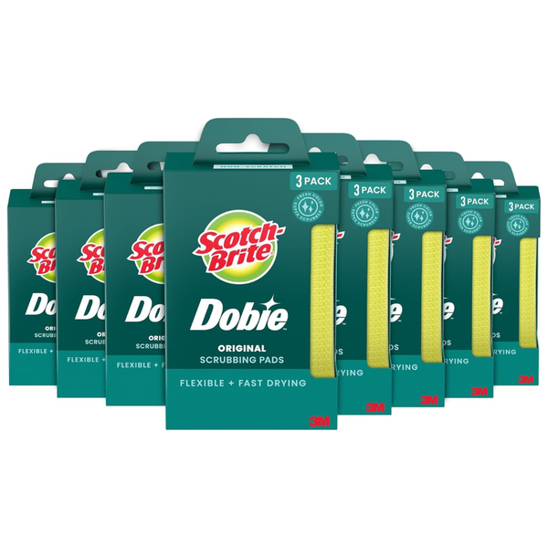 24-Count Scotch-Brite Dobie Sponge Pads For All Purpose Cleaning