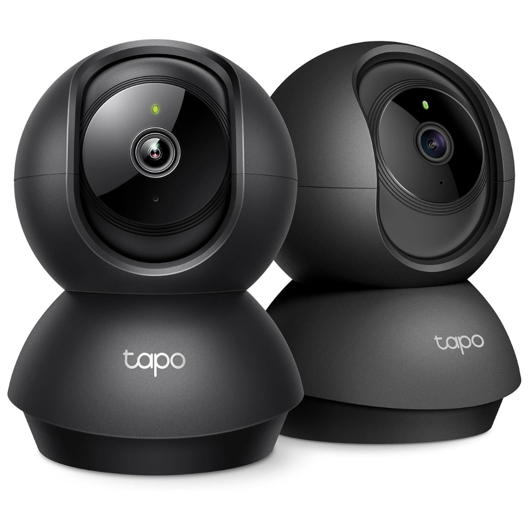 2-Pack TP-Link Tapo 2K Pan/Tilt Indoor WiFi Security Camera W/ Night Vision [Used - Like New]