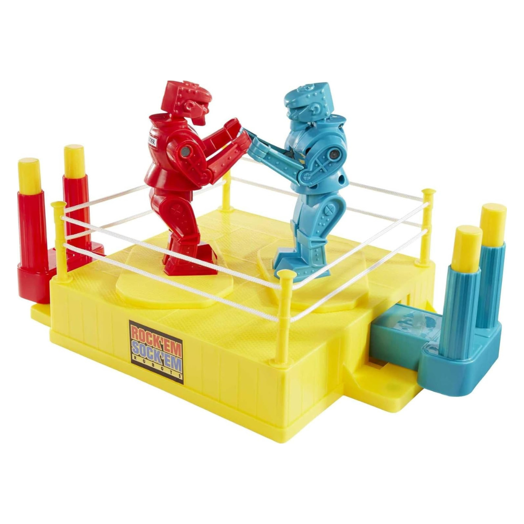 Mattel Games Rock 'Em Sock 'Em Robots Kids Game (Red Rocker Vs Blue Bomber)