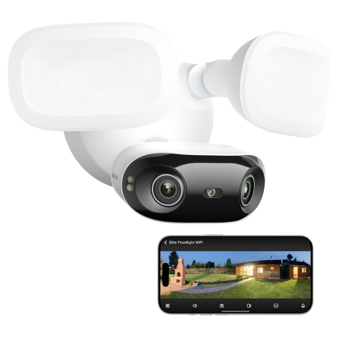Reolink Elite 4K 8MP WiFi 3000-Lumens Floodlight Security Camera