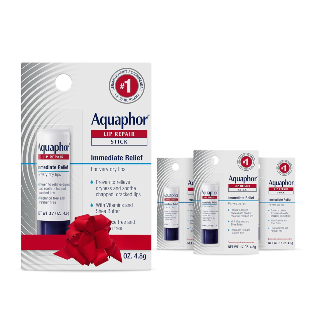 4-Pack 0.17-Oz Aquaphor Chapped Lips Repair Stick
